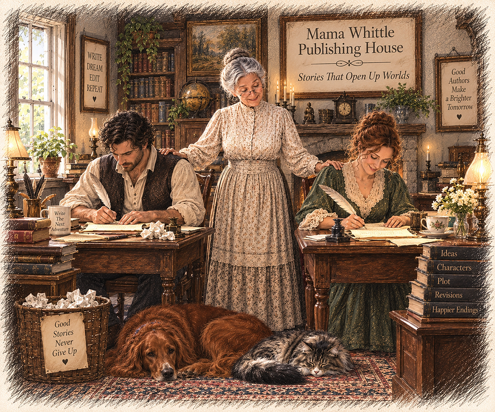 Mama Guiding Her Editors.png