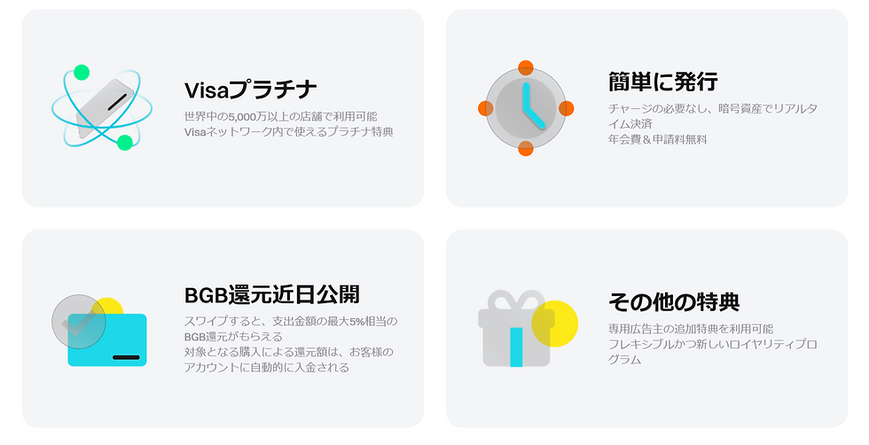 Visaプラチナ特典が付帯された暗号資産払いが出来る仮想通貨クレジットカード Bitgetカード