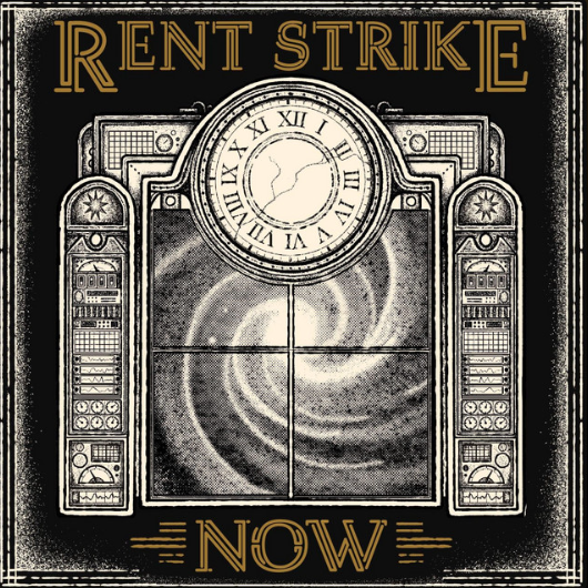 Figure 6 - The album cover for NOW (2021) by RENT STRIKE.