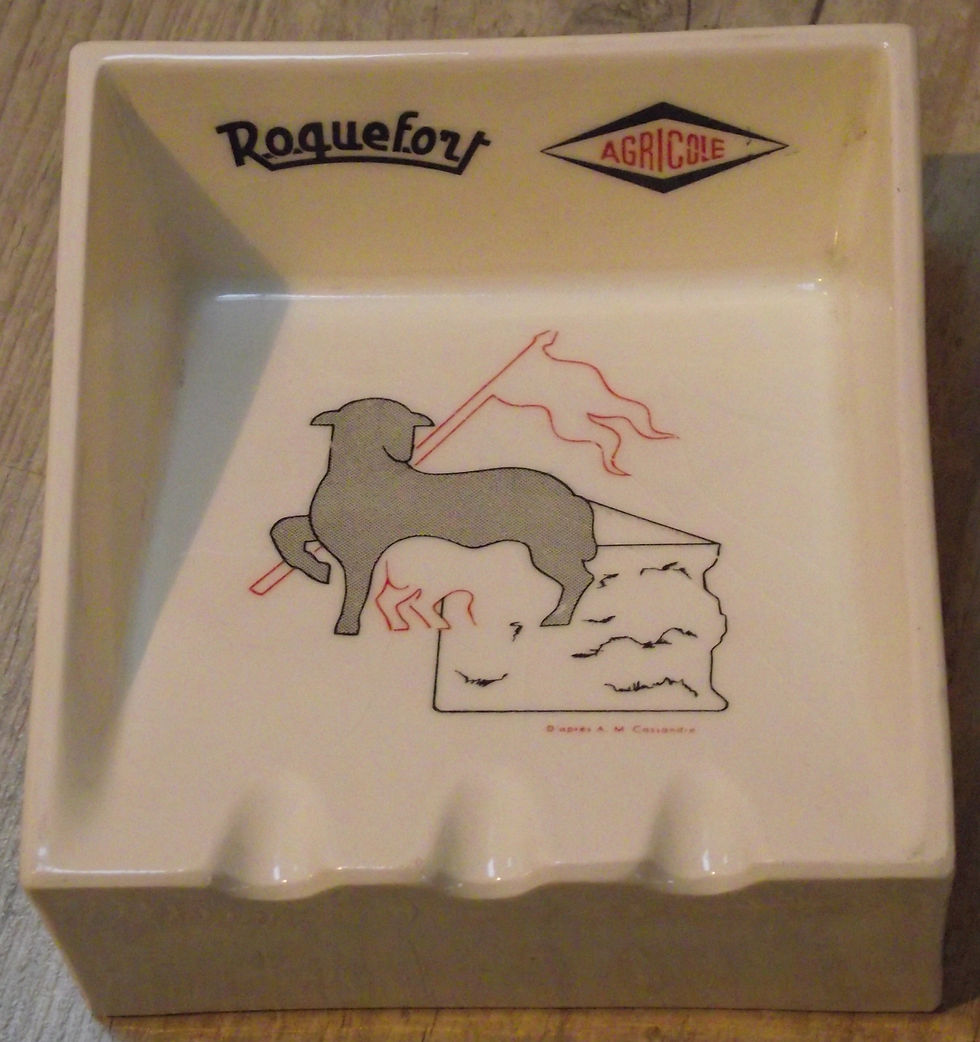 CENDRIER ROQUEFORT AGRICOLE