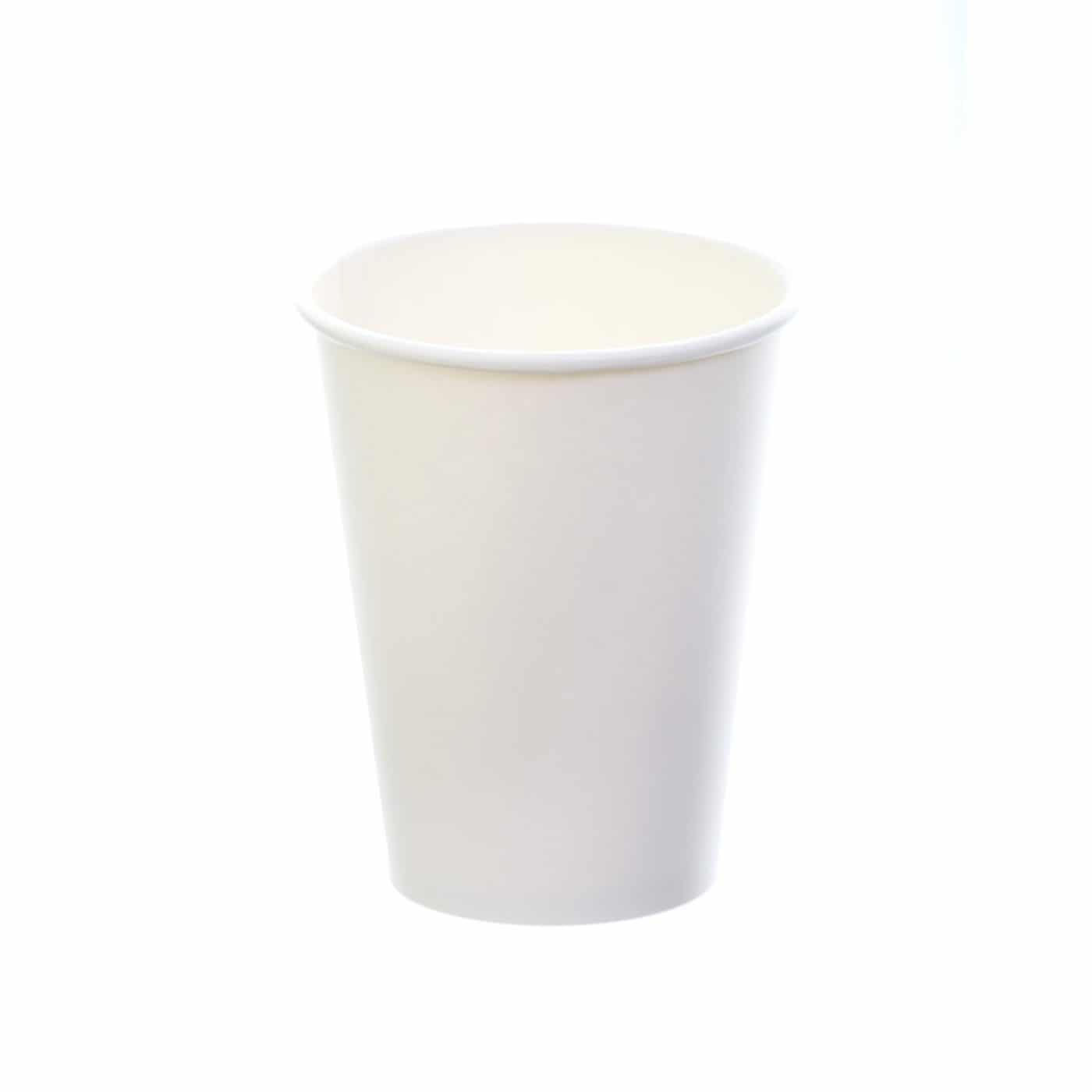 Sustain White Single Wall Bio hot cup – Plain – 12oz/360ml