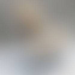 Schrägansicht eines antiken Schaukelpferdes mit Kunsthaar, Schweif und Mähne und versilberten Hufen, handbemalt