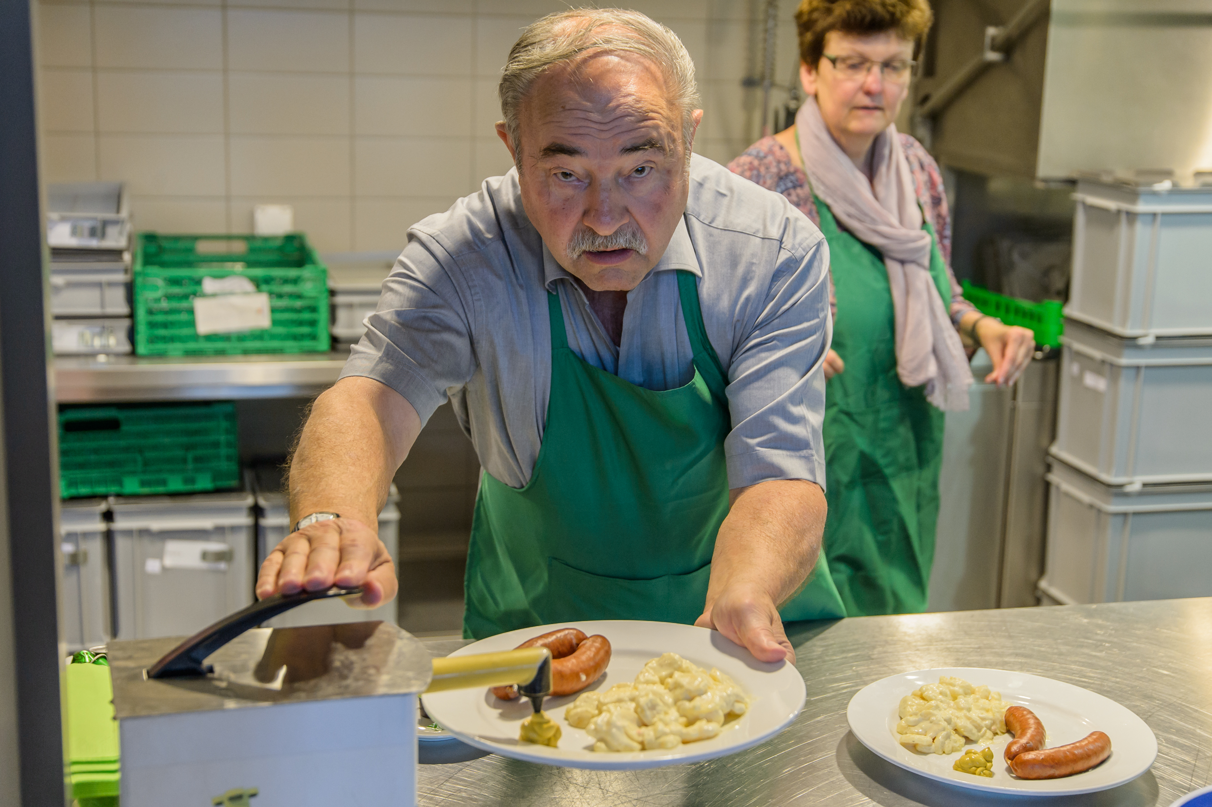 Die Küche hat alle Hände voll zu tun