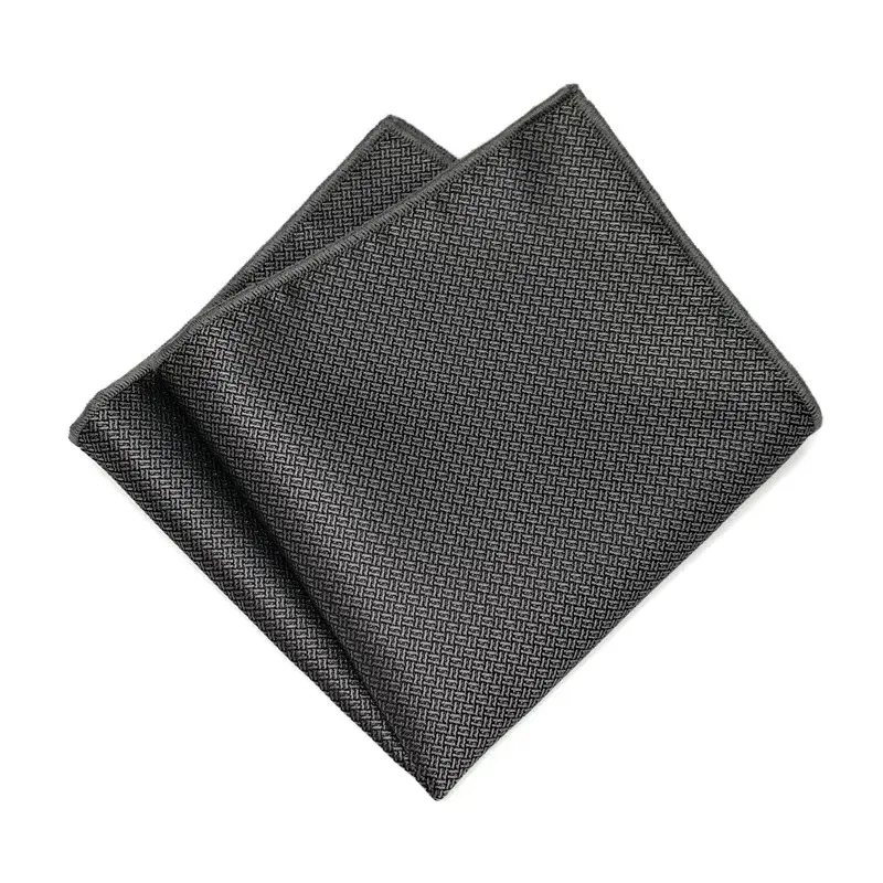 Miniatura: New Elegant Solid Color Dark Patterned Pocket Square Men's Gentleman Formal
