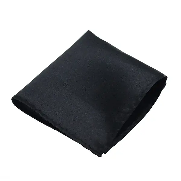 Thumbnail: HUISHI Solid Handkerchief Vintage Fashion Party Pocket Hanky for Suit Men's