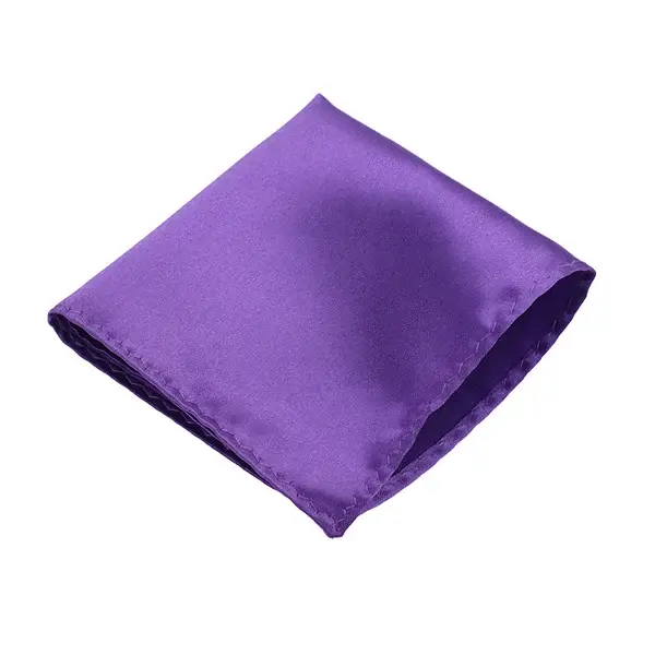 Thumbnail: HUISHI Solid Handkerchief Vintage Fashion Party Pocket Hanky for Suit Men's