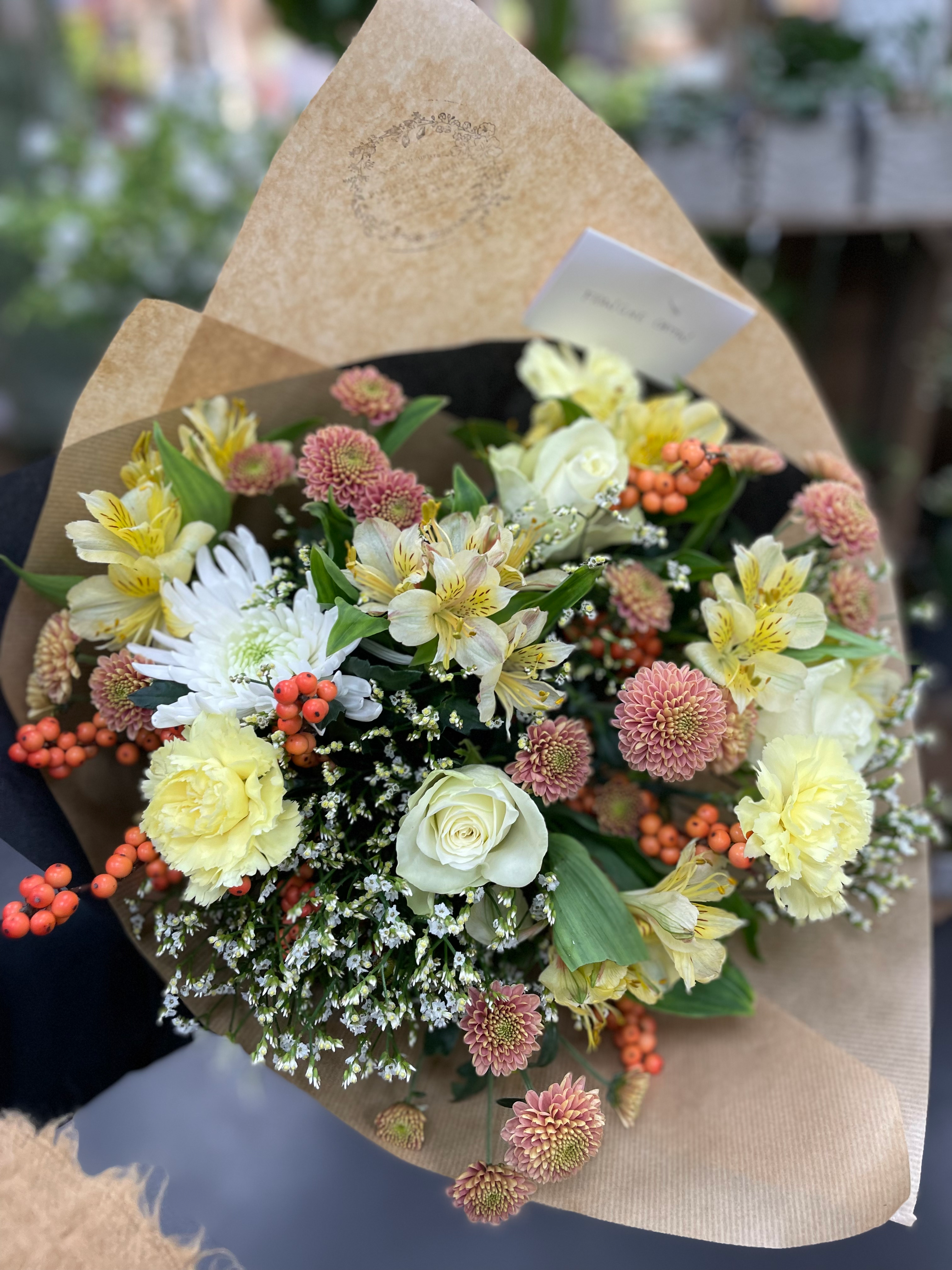 Bouquet Duchesse Couleurs Chaudes