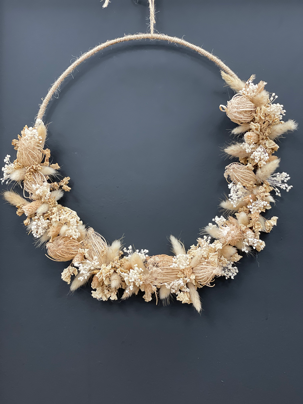 Miniature : Couronne de fleurs séchées