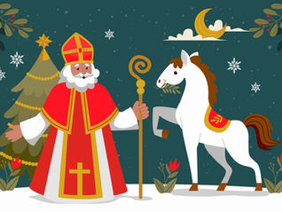 Die Veranstaltung in der Schule : Der heilige Nikolaus kommt!