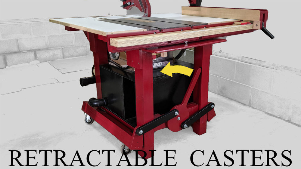 Retractable Casters for Table Saw