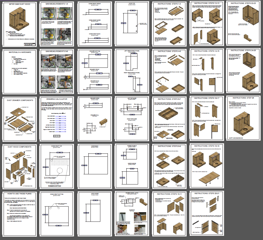 Thumbnail: Miter Saw Dust Hood Plans