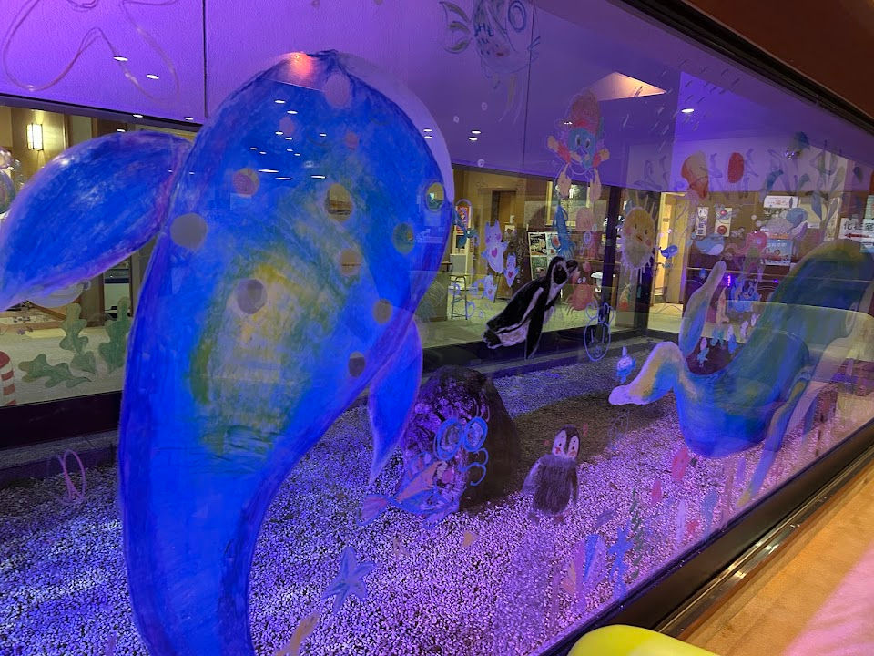 Eye-level view of a food truck serving delicious street food