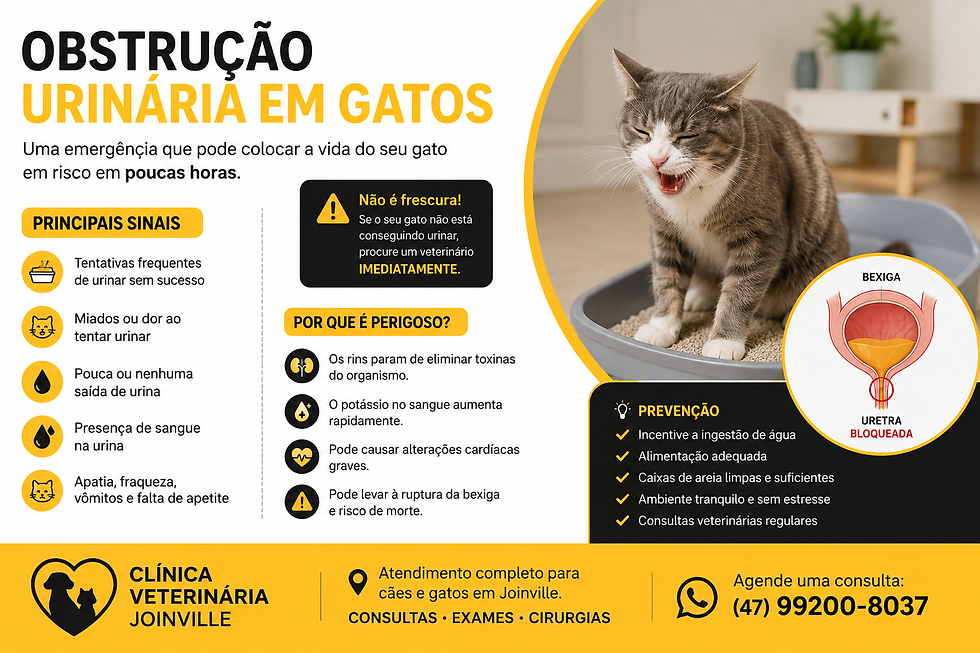 Obstrução Urinária em Gatos 