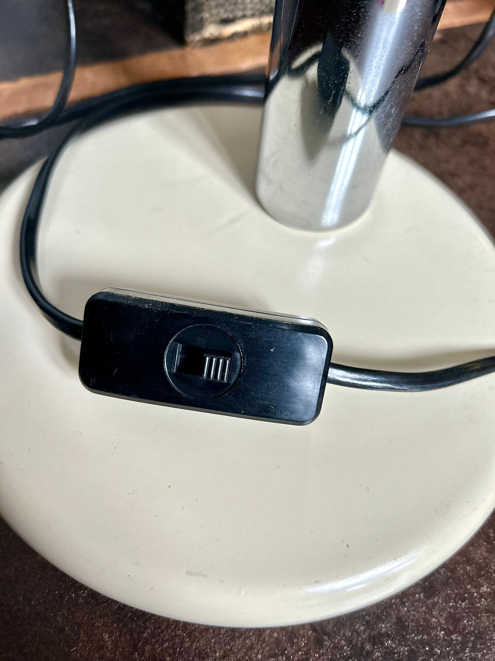 Thumbnail: Vintage Gooseneck 1970s Gamma Lux Italian Desk Lamp