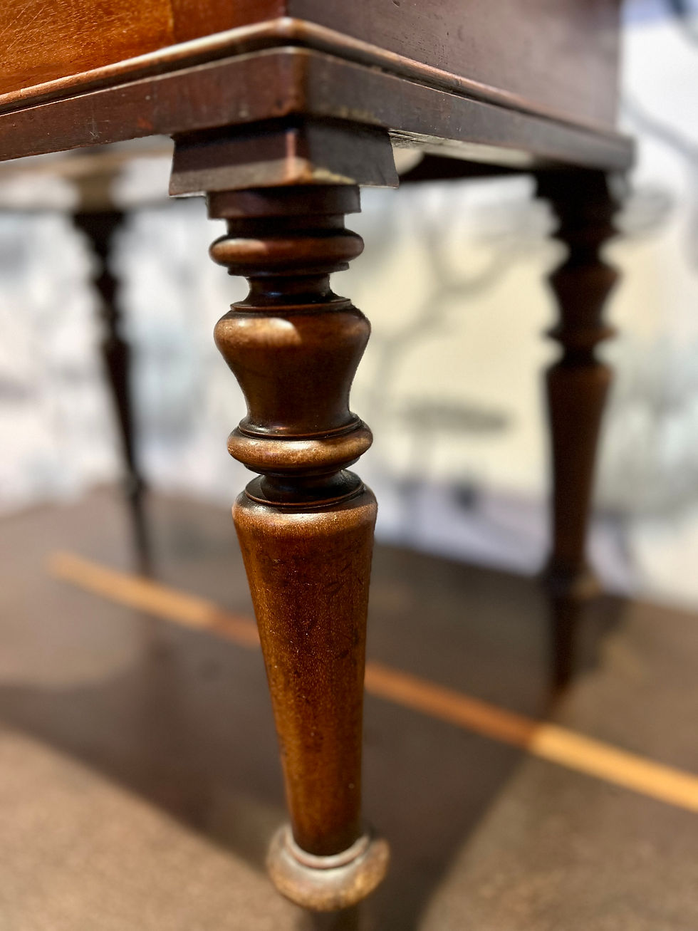 Thumbnail: Victorian Mahogany Baby Side Table /Baby Bath
