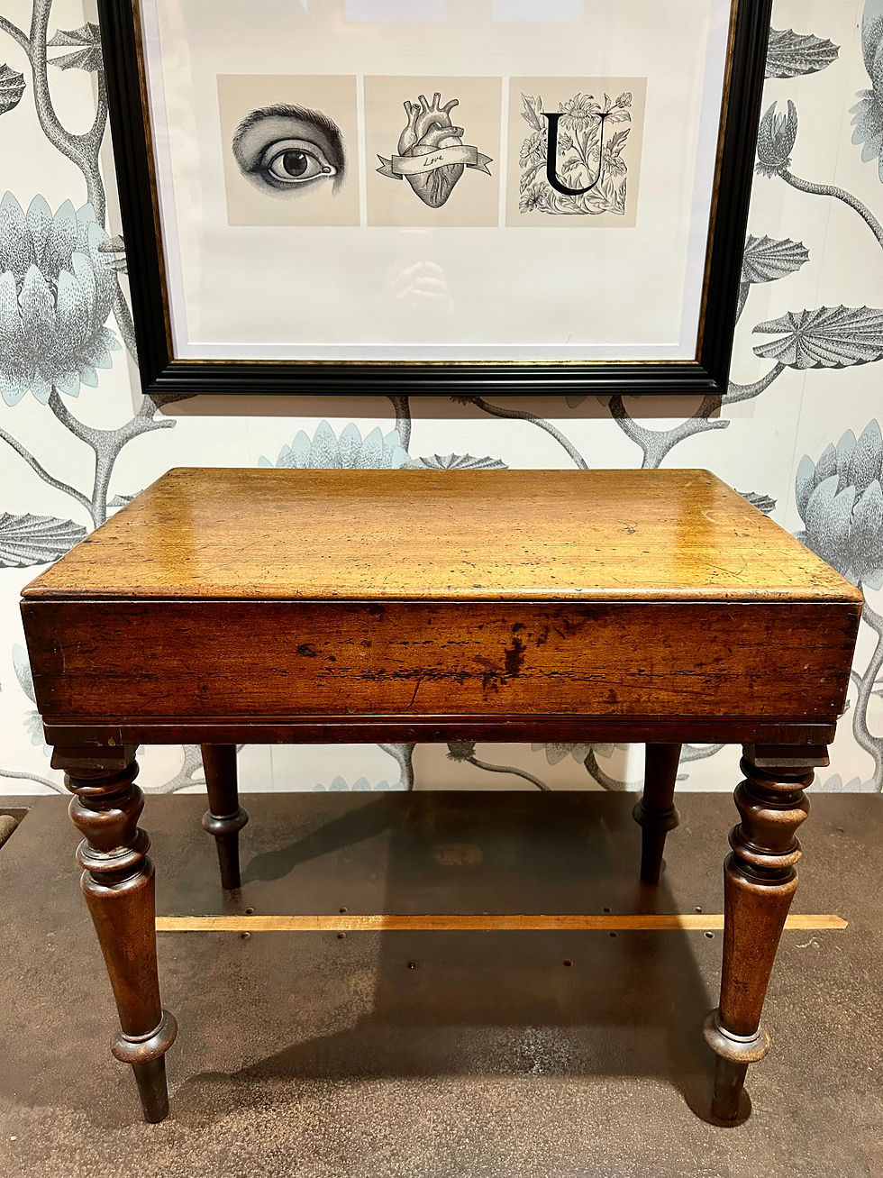 Thumbnail: Victorian Mahogany Baby Side Table /Baby Bath