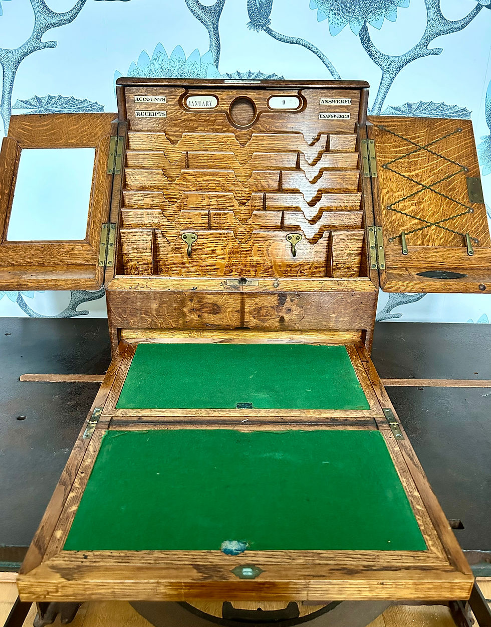 Thumbnail: Victorian Oak Stationery Cabinet