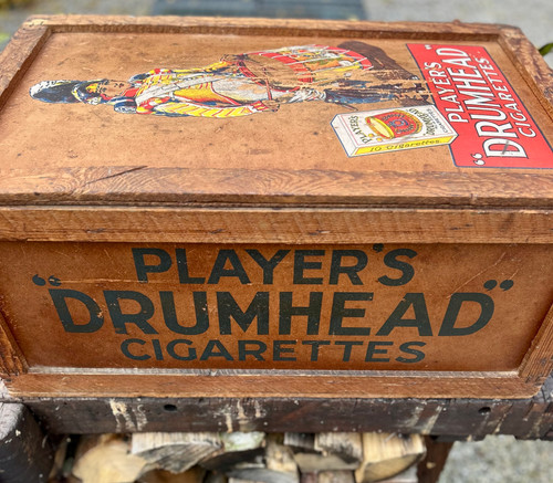 Vintage Player Cigarette Advertising Crate | Trove Design