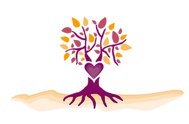 das Logo von cansana - ein Baum und ein Herz