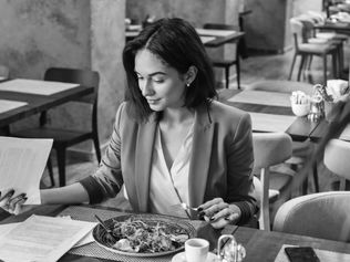 Businesswoman Reading Documents