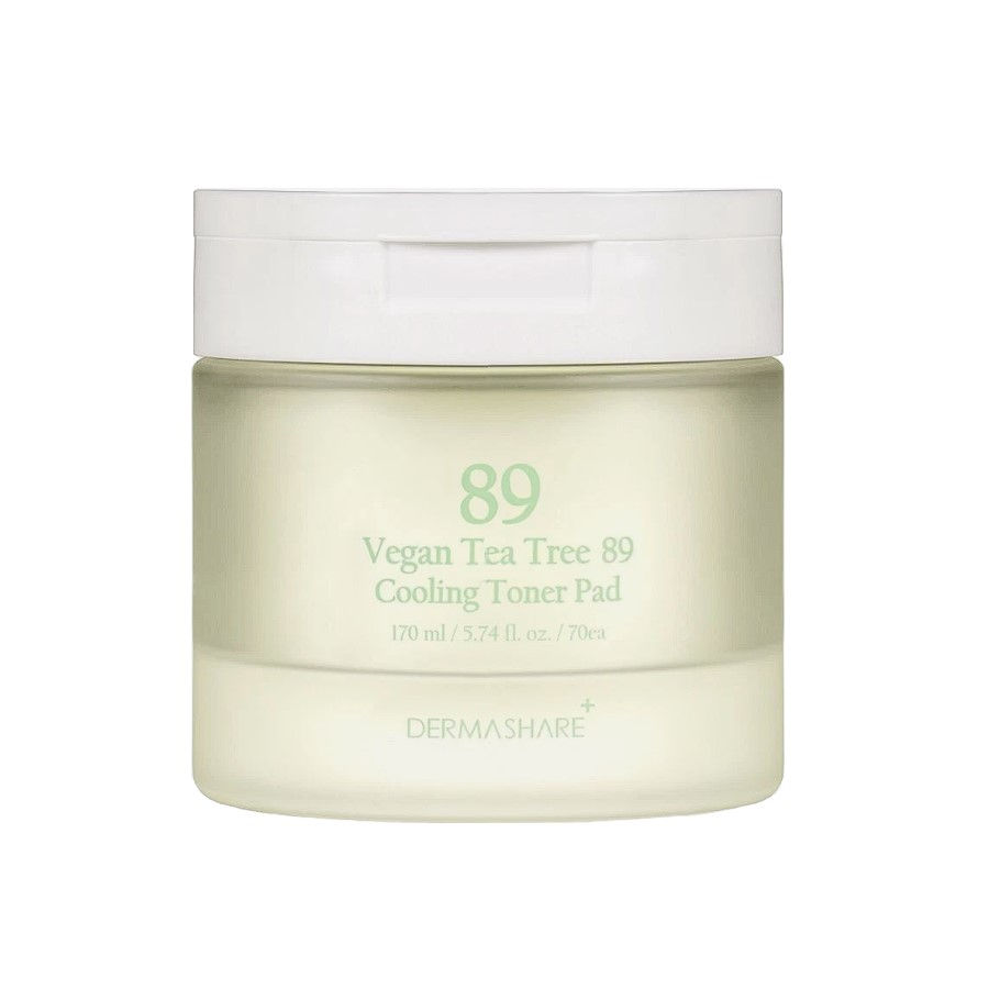 Dermashare Vegan Tea Tree 89 Cooling Tiner Pad 180ml