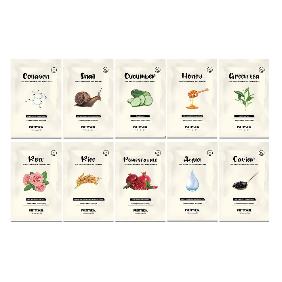Thumbnail: PRETTYSKIN Essential Sheet Mask (10 types) - Pomegrante