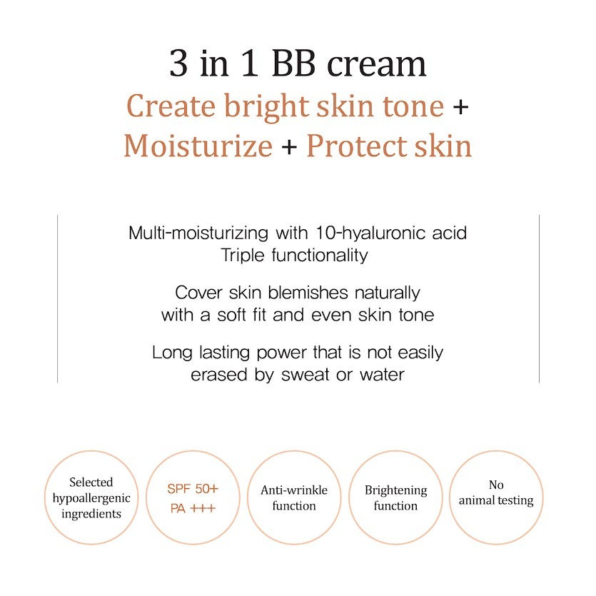 Thumbnail: HIDEHERE Hyaluronic Perfect Cover BB Cream SPF50+ PA+++