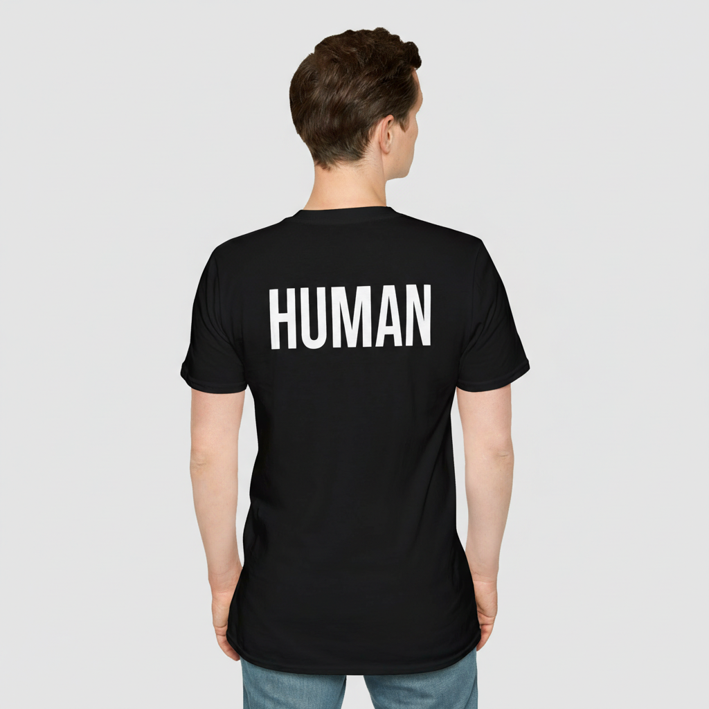Black T‑Shirt "HUMAN"