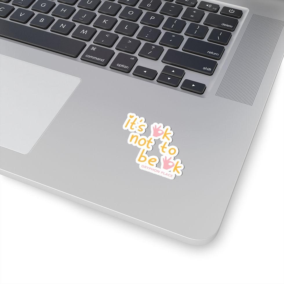 Thumbnail: "It's OK Not to Be OK" Kiss-Cut Stickers