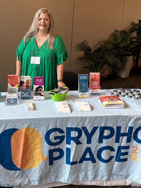 staff working an outreach event