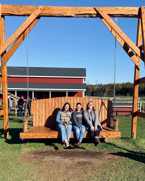 staff enjoying gull meadow farms