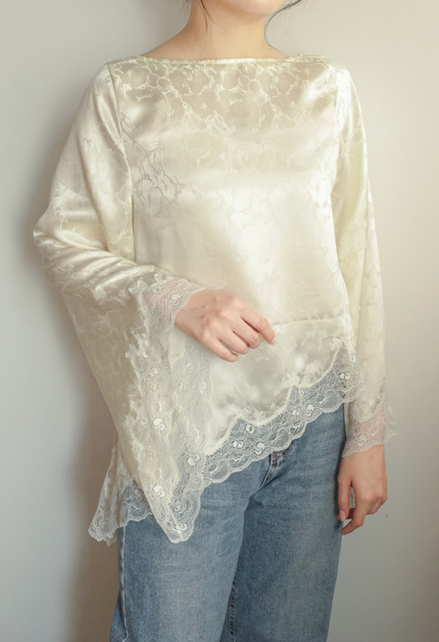 lace trim hem sewing pattern keeperhk feminine silk blouse pattern