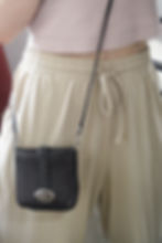 Brighton black croc organizer small crossbody bag