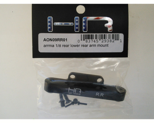 AON09RR01 - Aluminum Rear Lower Rear Suspension Arm Mount Arrma 1