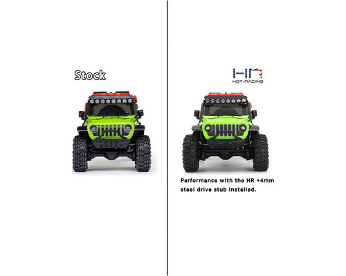 SXTY39AW04 - +4mm Steel Drive Stub SCX30 | Hot Racing
