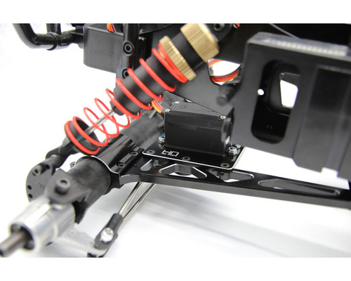 KMF24M01 - Aluminum Steering Servo Mount & SS Rods Kyosho Fo-Xx