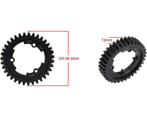 SXMX35M15 - 35t Mod 1.5 Steel Spur Gear TRA | Hot Racing