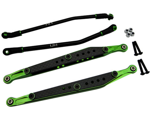 AMJ5605 - Green Aluminum & Cf Link Set Axial Rr10 Smt10 Yeti | Hot
