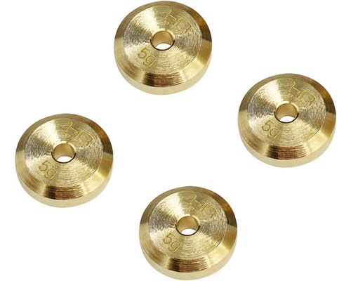 SXTF2604H - +4mm Steel Axles BRASS WEIGHT scx 24 | Hot Racing