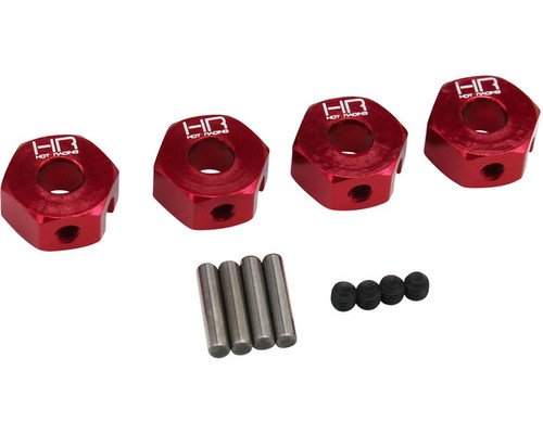 MOZZI ANTERIORI C IN ALLUMINIO - SET 12 PEZZI Rosso GPM ARRMA 1/10 - Foto 3