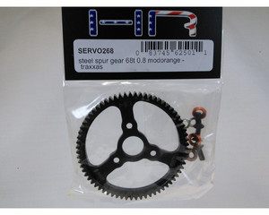 SERVO268 - Steel Spur Gear (68T 0.8 Mod)(Orange) - TRA | Hot Racing