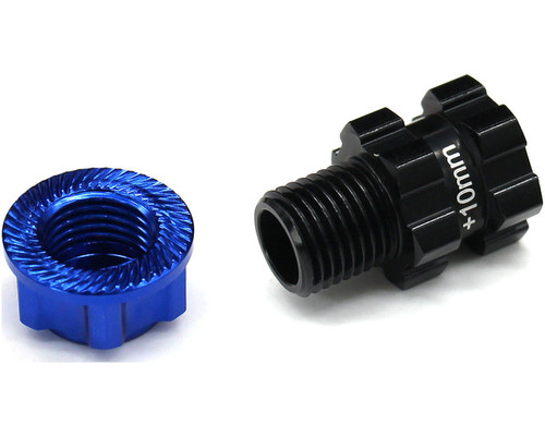 Cubos De Rueda De Aluminio Extendidos +10mm Hot Racing Para Traxxas Maxx | Ancho 17mm, Refuerzo Para Off-road