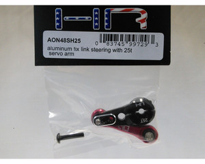 G-ma Aluminum 25T Fixed Link Steering Servo Arm For Arrma 1/7 Fireteam & 6S Infraction (Red)