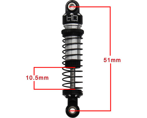 TRXM51DP08 - Threaded Aluminum Shocks Full Set TRX4-M | Hot Racing