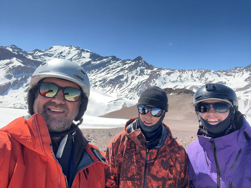 Skiing with Zach and Cam