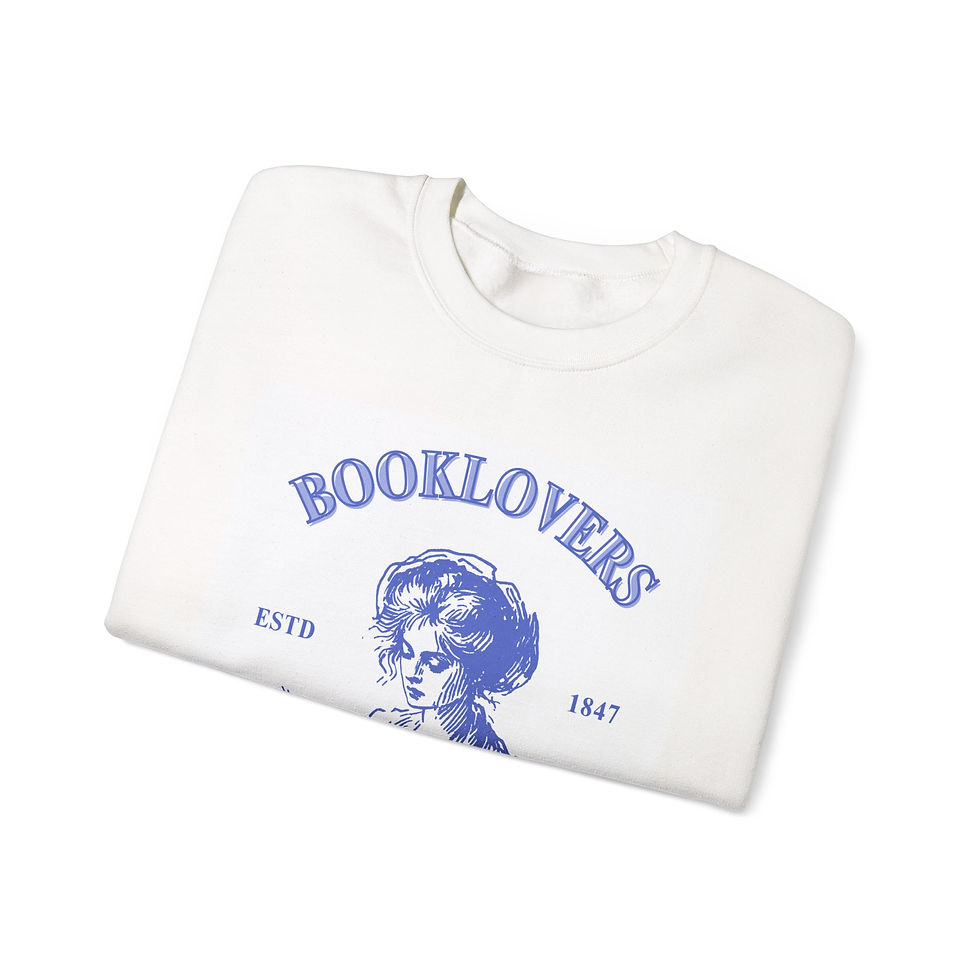 Thumbnail: Booklovers Crewneck Sweatshirt — Spicy Book Reading Club Vintage Graphic