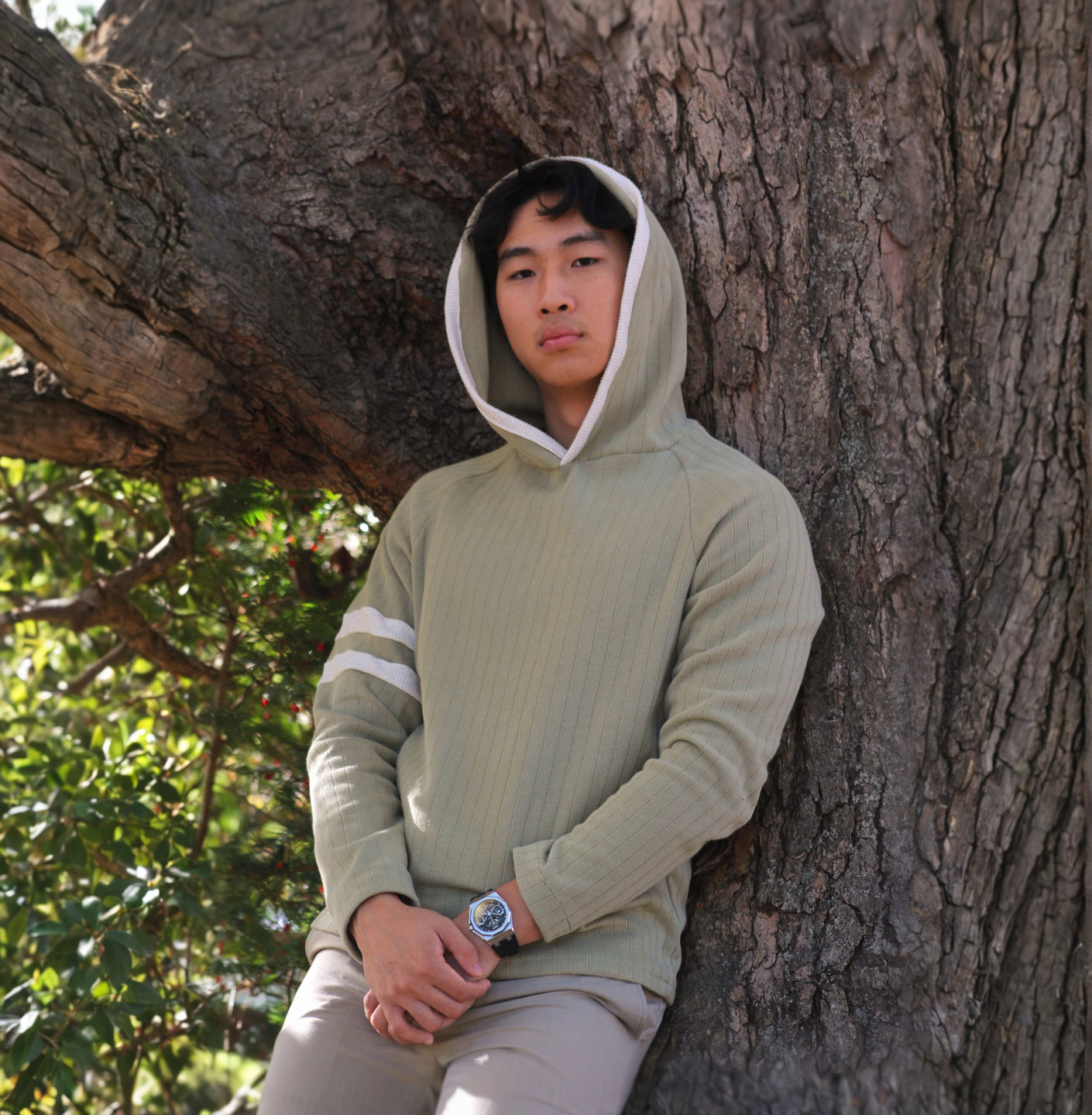 Moss Hoodie Front View