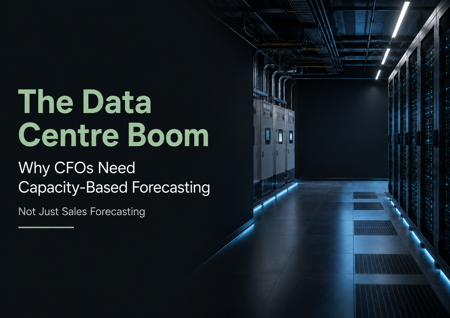 Cover image for The Data Centre Boom: Why CFOs Need Capacity-Based Forecasting, Not Just Sales Forecasting