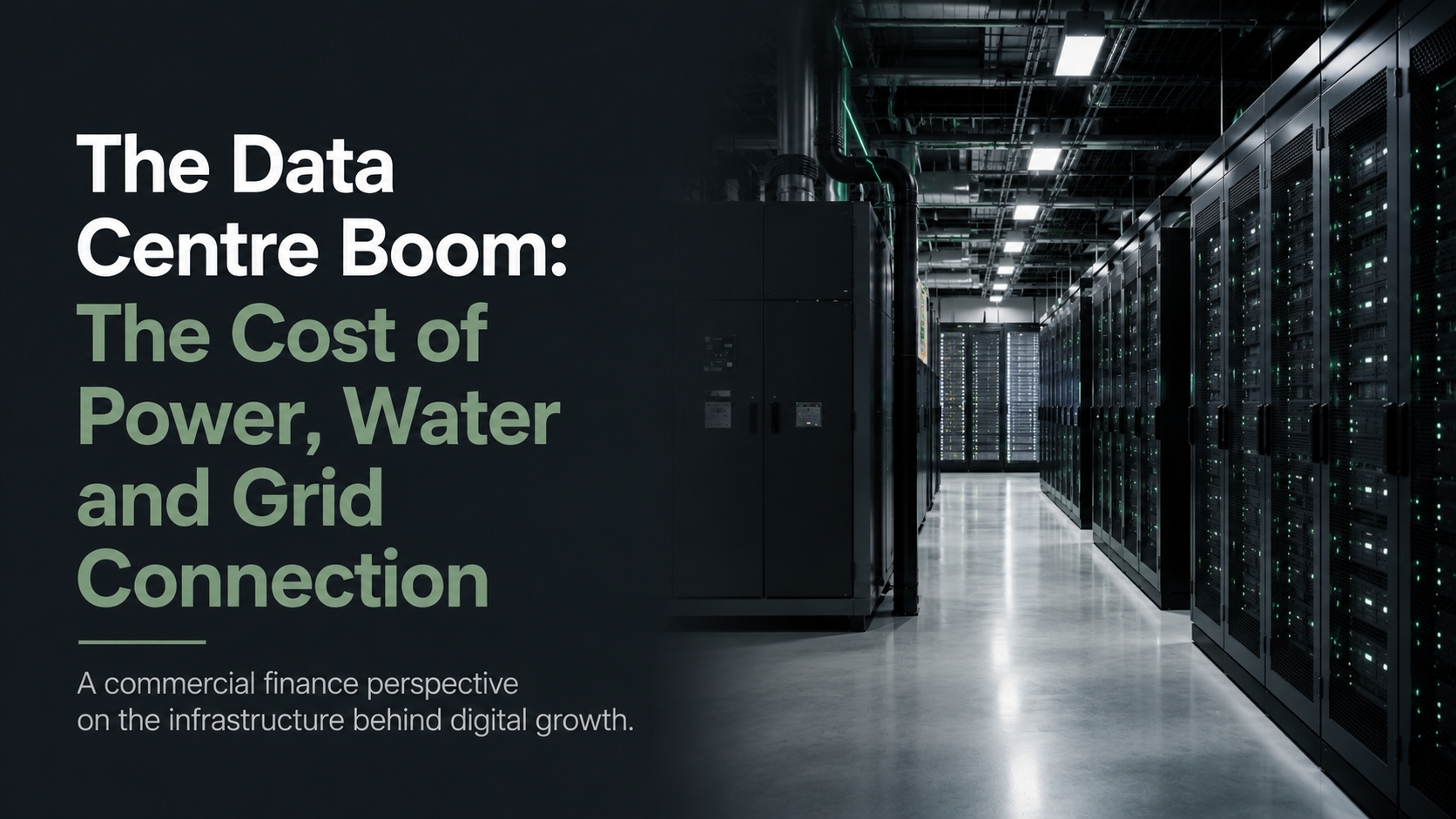 Cover image for The Data Centre Boom: The Cost of Power, Water and Grid Connection