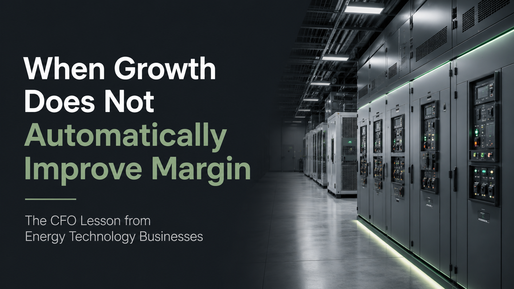 Cover image for When Growth Does Not Automatically Improve Margin: The CFO Lesson from Energy Technology Businesses